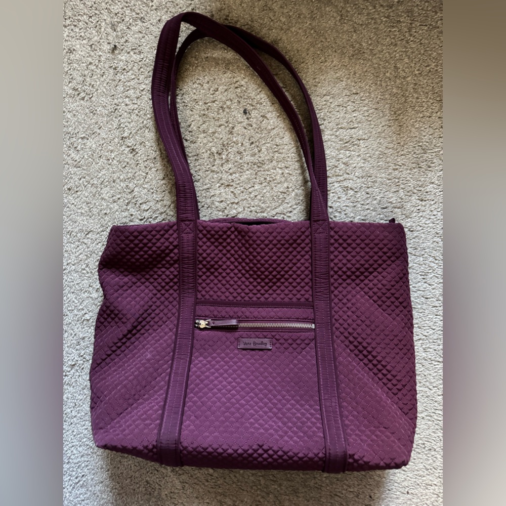 Vera Bradley Deep Plum Cotton Tote